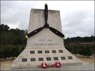 The main New Forest airfields memorial at Holmsley