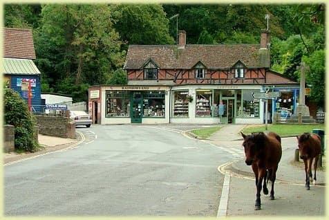 Burley village centre