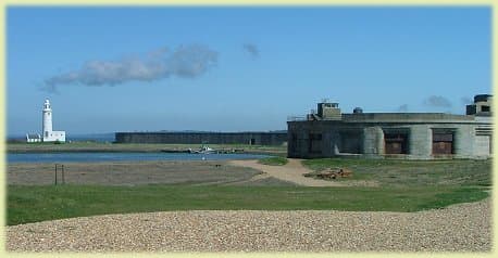 Hurst Castle and lighthouse