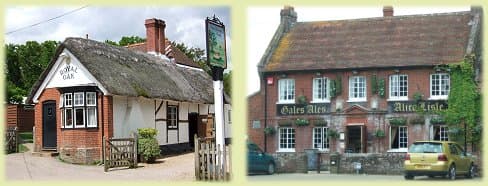 Two New Forest pubs, the Royal Oak and Alice Lisle