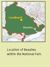 Beaulieu Location Map