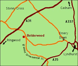 Bolderwood Deer Sanctuary map