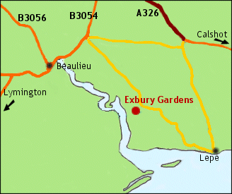Exbury Gardens Map