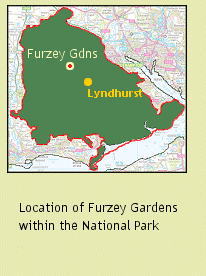 Furzey Gardens location map 1