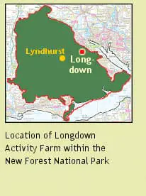 Longdown Activity Farm Location Map