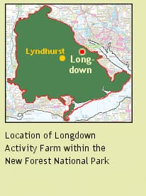 Longdown Activity Farm Location Map