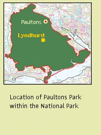 Paultons Park World Location Map
