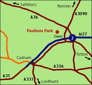 Paultons Park World Map