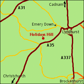 holidays hill map