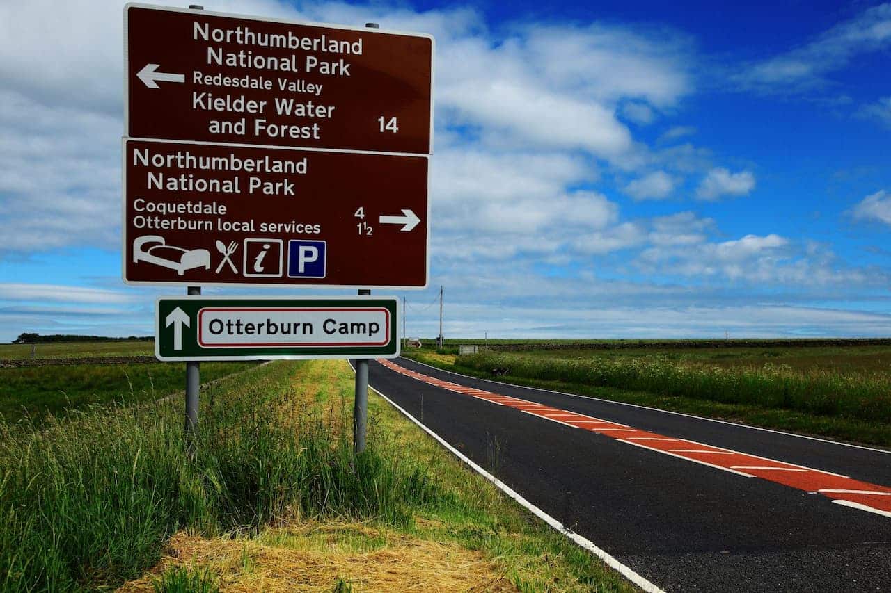 Northumberland National Park Sign