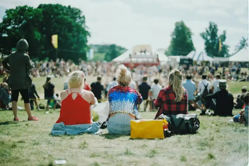 People Sitting on the Ground New Forest Folk Festival