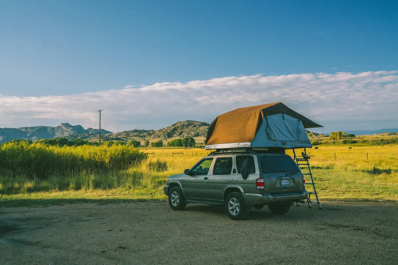 Car With Rooftop Tent